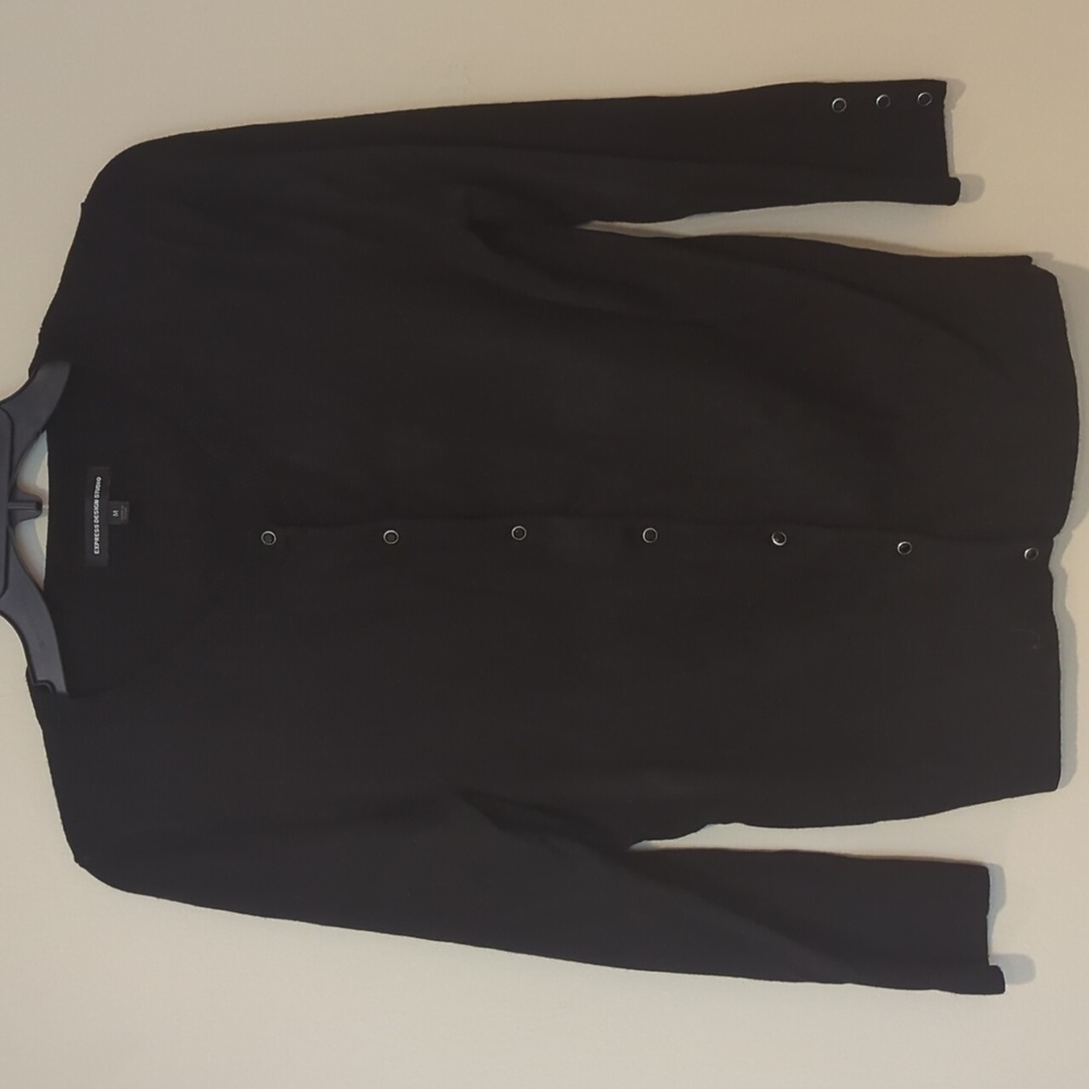 Express Design Studio Black Cardigan, Size M